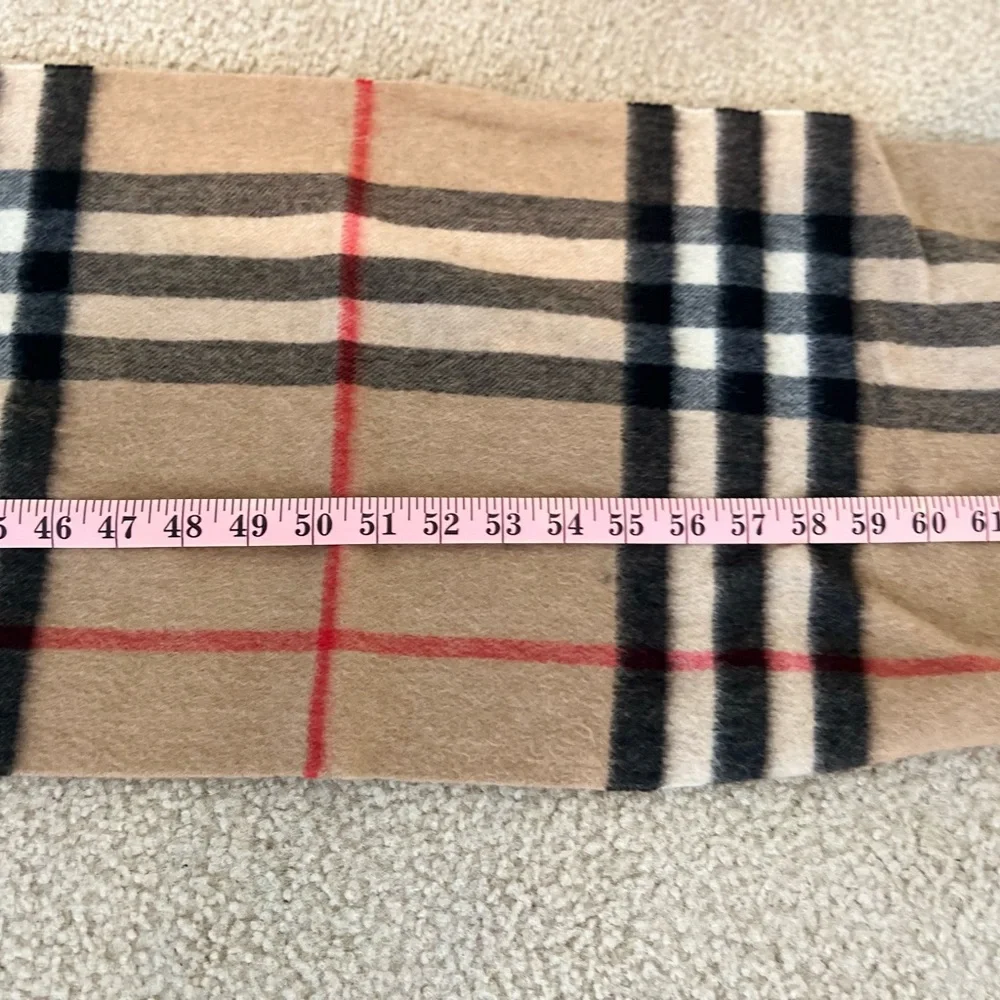Burberry Tan Plaid Scarf - Picture 7 of 7